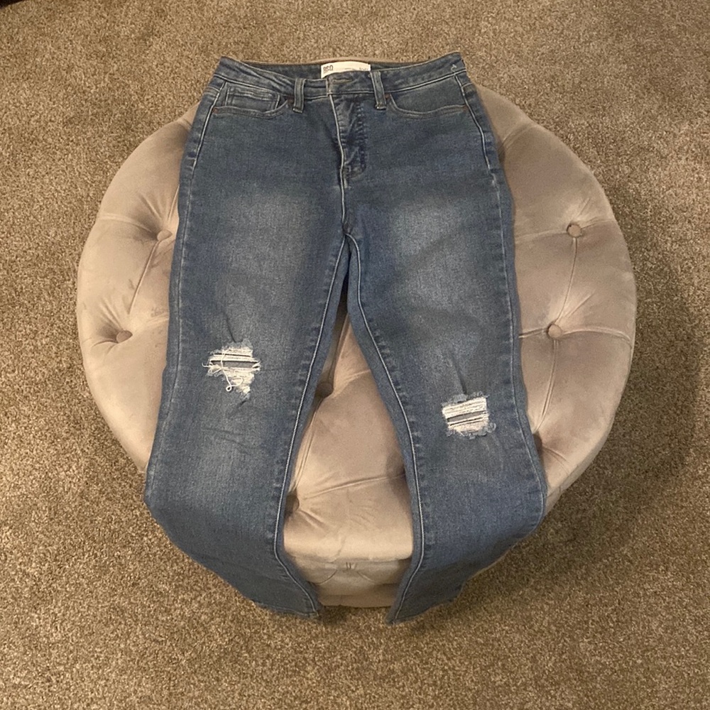 RSQ jeans, curvy high rise skinny, blue